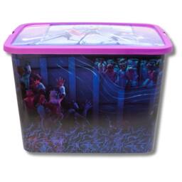 KPop Demon Hunters Set Of 3 Storage Boxes in Purple - thumbnail 6