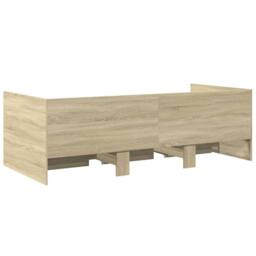 Berkfield Home Versatile Daybed with Drawers without Mattress Sonoma Oak 100x200 cm in Light Tan - thumbnail 6