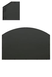 "MirrorOutlet Black Framed Arched Wall Garden Mirror 43"" X 29"" (110CM X 75CM) - Size: 1 Pack" - thumbnail 3