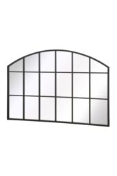 "MirrorOutlet Black Framed Arched Wall Garden Mirror 43"" X 29"" (110CM X 75CM) - Size: 1 Pack" - thumbnail 5