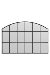 "MirrorOutlet Black Framed Arched Wall Garden Mirror 43"" X 29"" (110CM X 75CM) - Size: 1 Pack" - thumbnail 4