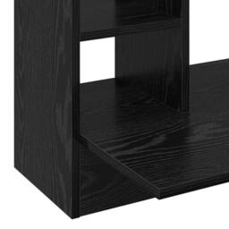 Berkfield Home Wall-Mounted Desk Black Oak 105x48x75 cm Engineered Wood - Size: 105 x 48 x 75 cm - thumbnail 8