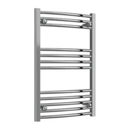 Bathroom Kingdom Capo Chrome Straight Heated Towel Rail 800x500 in Silver