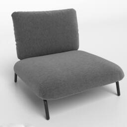 Costway Oversized Accent Chair Modern Reading Chair Upholstered Leisure Chair in Grey