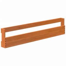 Berkfield Home Wall-mounted Shoe Racks 2 pcs Wax Brown 110x8.5x23.5 cm Solid Wood Pine - thumbnail 5