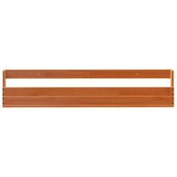 Berkfield Home Wall-mounted Shoe Racks 2 pcs Wax Brown 110x8.5x23.5 cm Solid Wood Pine - thumbnail 6