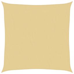Berkfield Home Sun Shade Sail Sand 4x4 m 100% Polyester Oxford in Yellow - thumbnail 2