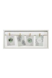 nielsen Accent Collage Frame for 4 Photos 9x13cm with Clothesline & 4 Clips - White - Size: 9x13 cm - thumbnail 1