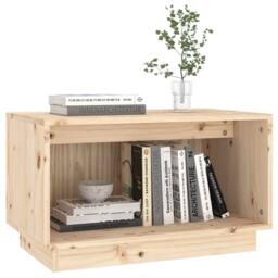 Berkfield Home TV Cabinet 60x35x35 cm Solid Wood Pine in Brown - Size: 60 x 35 x 35 cm - thumbnail 5