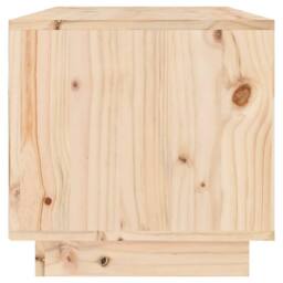Berkfield Home TV Cabinet 60x35x35 cm Solid Wood Pine in Brown - Size: 60 x 35 x 35 cm - thumbnail 4