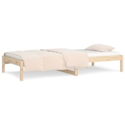 Berkfield Home Day Bed without Mattress 90x190 cm Single Single Solid Wood Pine in Brown - thumbnail 5