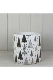 KDMD Pattern Rustic White Indoor Plant Pot 16cm - thumbnail 2