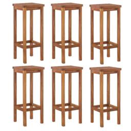 Berkfield Home 7 Piece Garden Bar Set Solid Wood Acacia in Brown - thumbnail 5