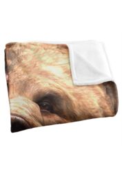 JQ Licensing Royce Mcclure Grizzly Bear Head Silky Touch Super Soft Throw Blanket 152 X 127 cm in White - thumbnail 3