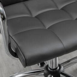 NESTLUNE Mid Back Office Chair, Swivel Computer Chair in Grey - Size: 100 cm x 15 cm - thumbnail 6