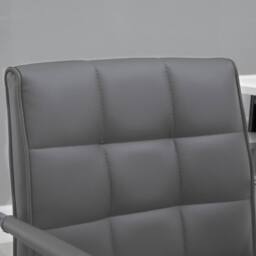 NESTLUNE Mid Back Office Chair, Swivel Computer Chair in Grey - Size: 100 cm x 15 cm - thumbnail 5