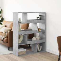 Berkfield Home Room Divider Concrete Grey 100x33x125.5 cm Engineered Wood - thumbnail 2