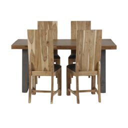 IH Design Forestburgh Acacia Wood Dining Chairs (pair) in Brown - thumbnail 3