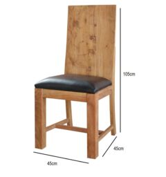 IH Design Forestburgh Acacia Wood Dining Chairs (pair) in Brown - thumbnail 6