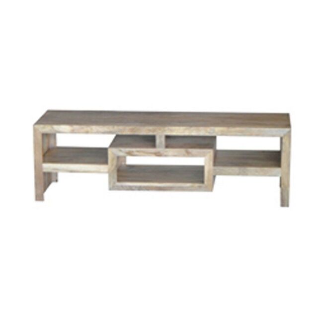Jaipur Furniture Ltd Yoga Large Plazma Unit - Mango Wood - L40 x W145 x H45 cm - Light Finish in Brown - image 1