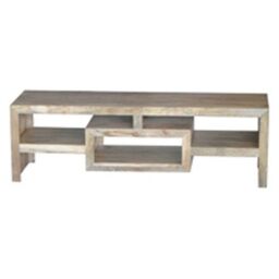 Jaipur Furniture Ltd Yoga Large Plazma Unit - Mango Wood - L40 x W145 x H45 cm - Light Finish in Brown - thumbnail 2
