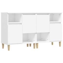 Berkfield Home Sideboards 2 pcs White 60x35x70 cm Engineered Wood - Size: 60 x 35 x 70 cm - thumbnail 3