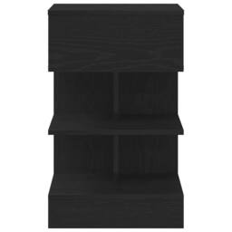 Berkfield Home Traditional Bedside Cabinet 2 pcs Black Oak 40x35x65 cm Engineere - Size: 40 x 35 x 65 cm - thumbnail 7