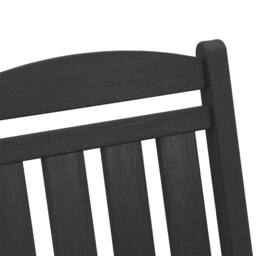 Berkfield Home Traditional 3 Piece Garden Lounge Set Black HDPE - thumbnail 9