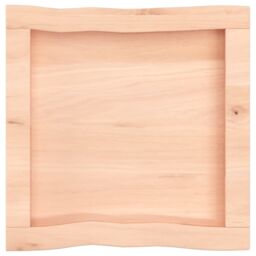 Berkfield Home Table Top 40x40x(2-4) cm Untreated Solid Wood Live Edge in Brown - thumbnail 3