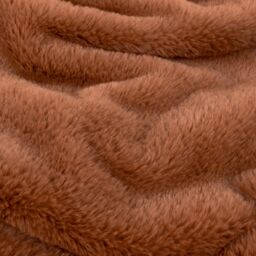 Furn Kallu Reversible Faux-Fur Throw in Orange - Size: 130 cm x 180 cm - thumbnail 3