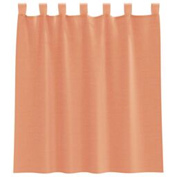 Berkfield Home Voile Curtains with Loops 2 pcs Terracotta 140x140 cm in Brown - thumbnail 4