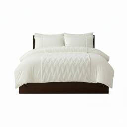 Snug City Zig Zag 3D Teddy Duvet Cover Set Ultra Soft Bedding with Pillowcases in Cream - Size: Single - thumbnail 3