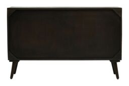 Orsina Stylish Three-Drawer Mango Wooden Sideboard, Mid-Century Modern Side Board for Living Room Organization in Gold - thumbnail 5
