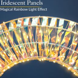 Christow Light Up Christmas Wreath Iridescent Warm White LED Door Decoration 38cm (S) 50cm (L) - Size: Large - thumbnail 4