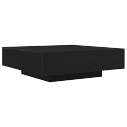 Berkfield Home Coffee Table with LED Lights Black Oak 100x100x31 cm - Size: 100 x 100 x 31 cm - thumbnail 5