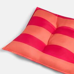 OHS Stripe 2 Seater Outdoor Bench Cushion Garden Furniture Seat in Orange - thumbnail 5