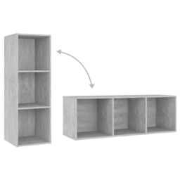 Berkfield Home TV Cabinets 3 pcs Concrete Grey 107x35x37 cm Engineered Wood - Size: 107 x 35 x 37 cm - thumbnail 7
