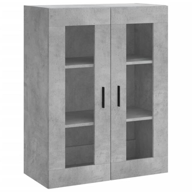 Berkfield Home Wall Mounted Cabinet Concrete Grey 69.5x34x90 cm - image 1