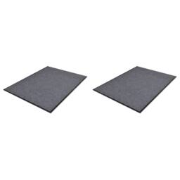 Berkfield Home PVC Door Mats 2 pcs Grey 90x60 cm - thumbnail 2