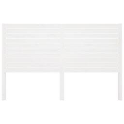 Berkfield Home Beautiful Bed Headboard White 146x4x100 cm Solid Wood Pine - Size: 146 x 4 x 100 cm - thumbnail 1