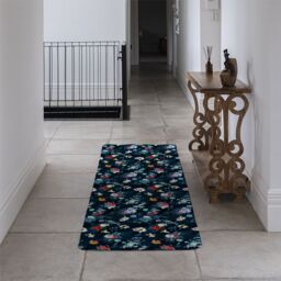 Benjamin Tate Design Roses & Other Bright Flowers Runner Rug in Natural - Size: 67 cm x 230 cm - thumbnail 3