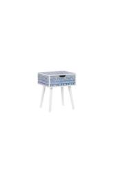 Birlea Santorini 1 Drawer Bedside Cabinet Chest Table Shabby Chic Blue - Size: Medium - thumbnail 6