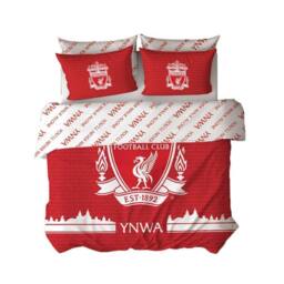 Liverpool FC Tone Duvet Cover Set in Red - Size: Double - thumbnail 2