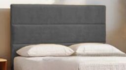 Knight Sleep Delaware Plush Bed With Mattress, 2 Drawers Same Side & Headboard in Grey - Size: Small Double - thumbnail 4