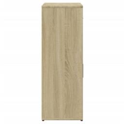 Berkfield Home Sideboard Sonoma Oak 60x30x84 cm Engineered Wood in Light Tan - Size: 60 x 30 x 84 cm - thumbnail 6