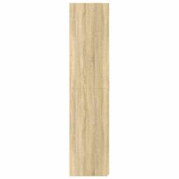 Berkfield Home Highboard Sonoma Oak 70x42.5x185 cm Engineered Wood in Light Oak - thumbnail 5