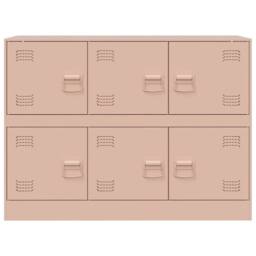Berkfield Home Sideboard Pink 99x39x73 cm Steel - Size: 99 x 39 x 73 cm - thumbnail 6