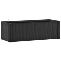 Berkfield Home Garden Raised Bed with Self Watering System Anthracite 100x43x33 cm in Black - Size: 100 x 43 x 33 cm - thumbnail 2