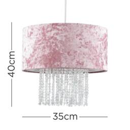 SPETLEK Ceiling Light Shade Pink Add LED Bulb - thumbnail 2