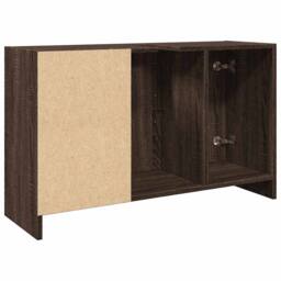 Berkfield Home Sink Cabinet Brown Oak 90x29x55 cm Engineered Wood - Size: 90 x 29 x 55 cm - thumbnail 7